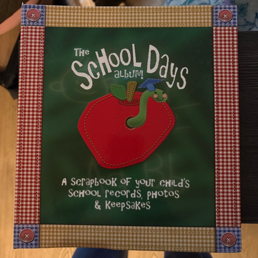 The School Days Scrapbook Album - Red Apple Design